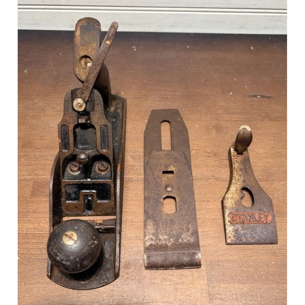 Vintage Stanley No.4 Bailey Smooth Bottom Plane READ - Picture 7 of 16